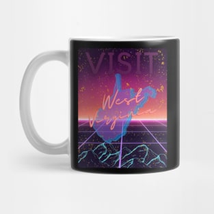 Vaporwave West Virginia Mug